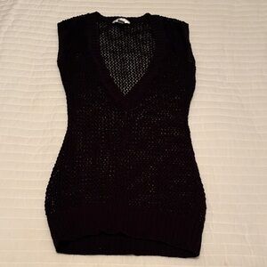 LOFT Black Knit Top